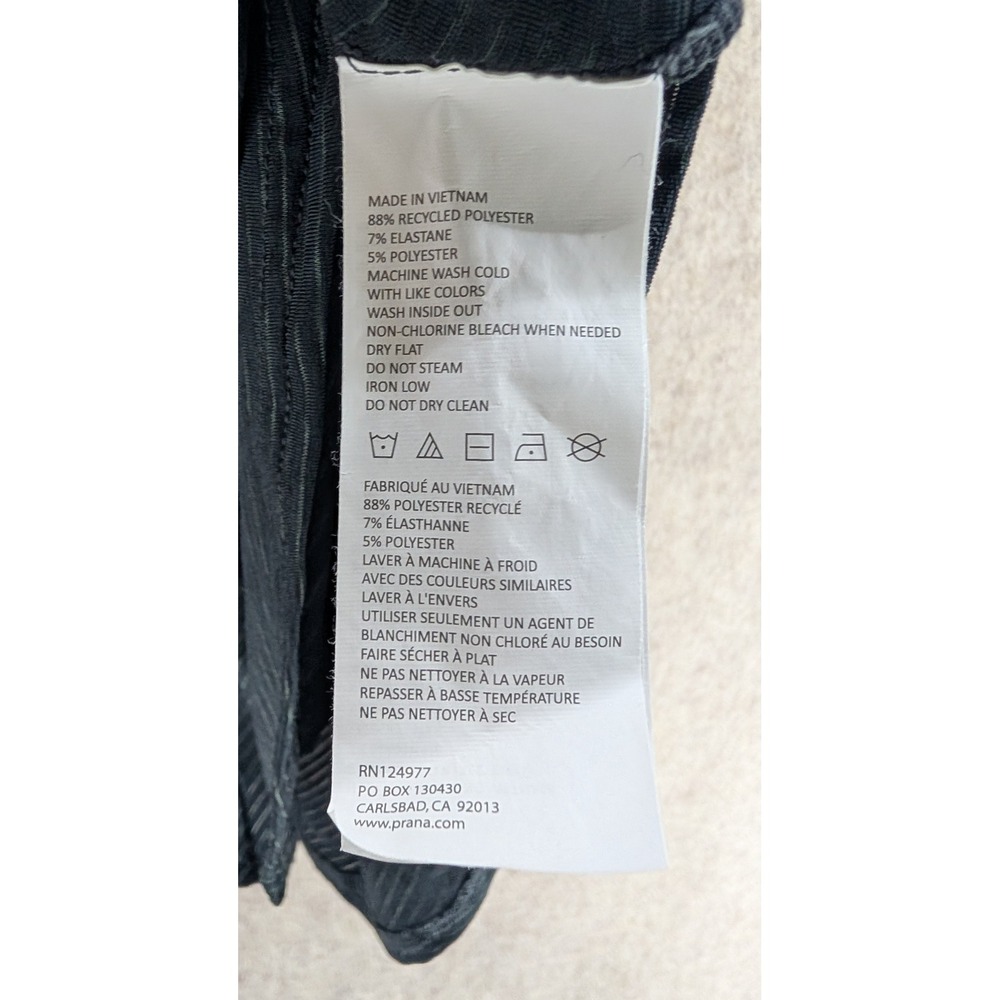 prAna Eldora Tank Size M, Black Grey Stripe - Picture 4 of 5